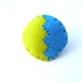 SALE Neon geometric yellow blue pin brooch made from felt