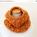 SALE The Chunky Cowl Neckwarmer  Scarf - butterscotch - Wool Blend