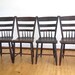 Antique Handmade Rustic Wooden Chairs, Lot of Four Chunk Wooden Chairs - 1890's, County Chic Home Decor, Chunky wooden Chair, Furniture