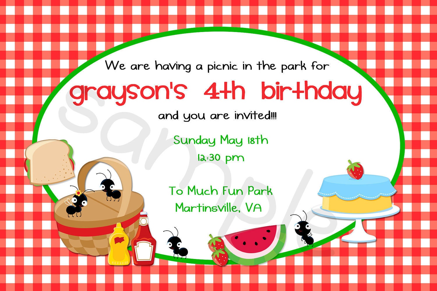 picnic invitation sample. picnic invitation sample.