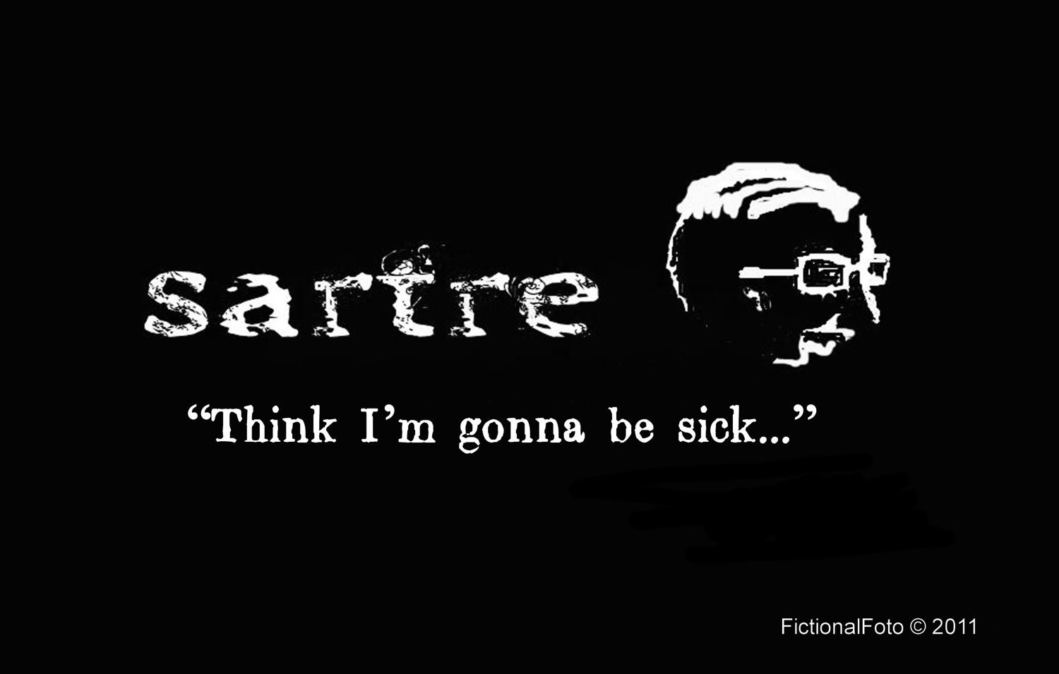 Sartre Mug Philosophy Humor Funny Quote