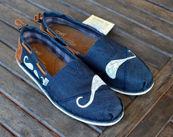 Many Mustache Denim Bimini Women's Stitchouts TOMS shoes