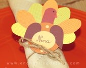 Printable Turkey Place Cards Thanksgiving Template Il_170x135