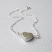 Sterling Silver Heart Bracelet, Tiny Solitaire - Simple Sweet Jewelry, Mother Sister Bridesmaids, Big Little Sis