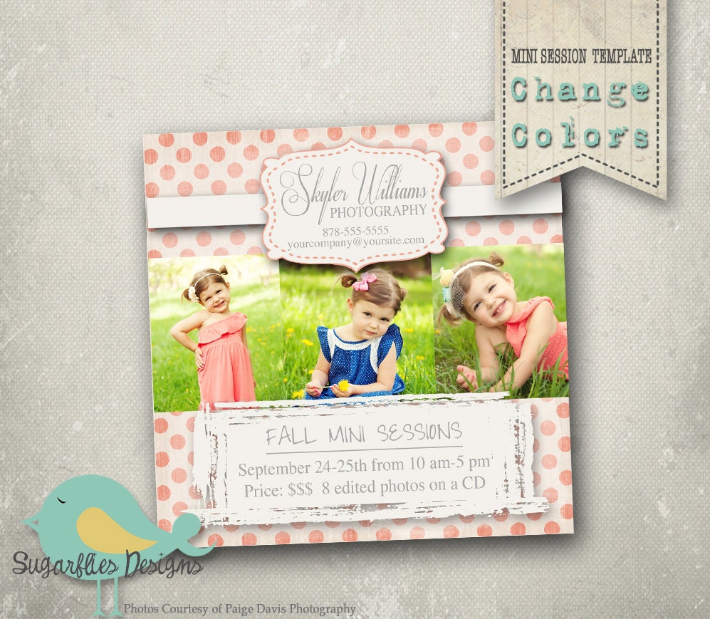 5x5 Mini Sessions Template - Mini Photoshoot 2