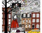 Autumn in New York - Illustration by: Taren S. Black