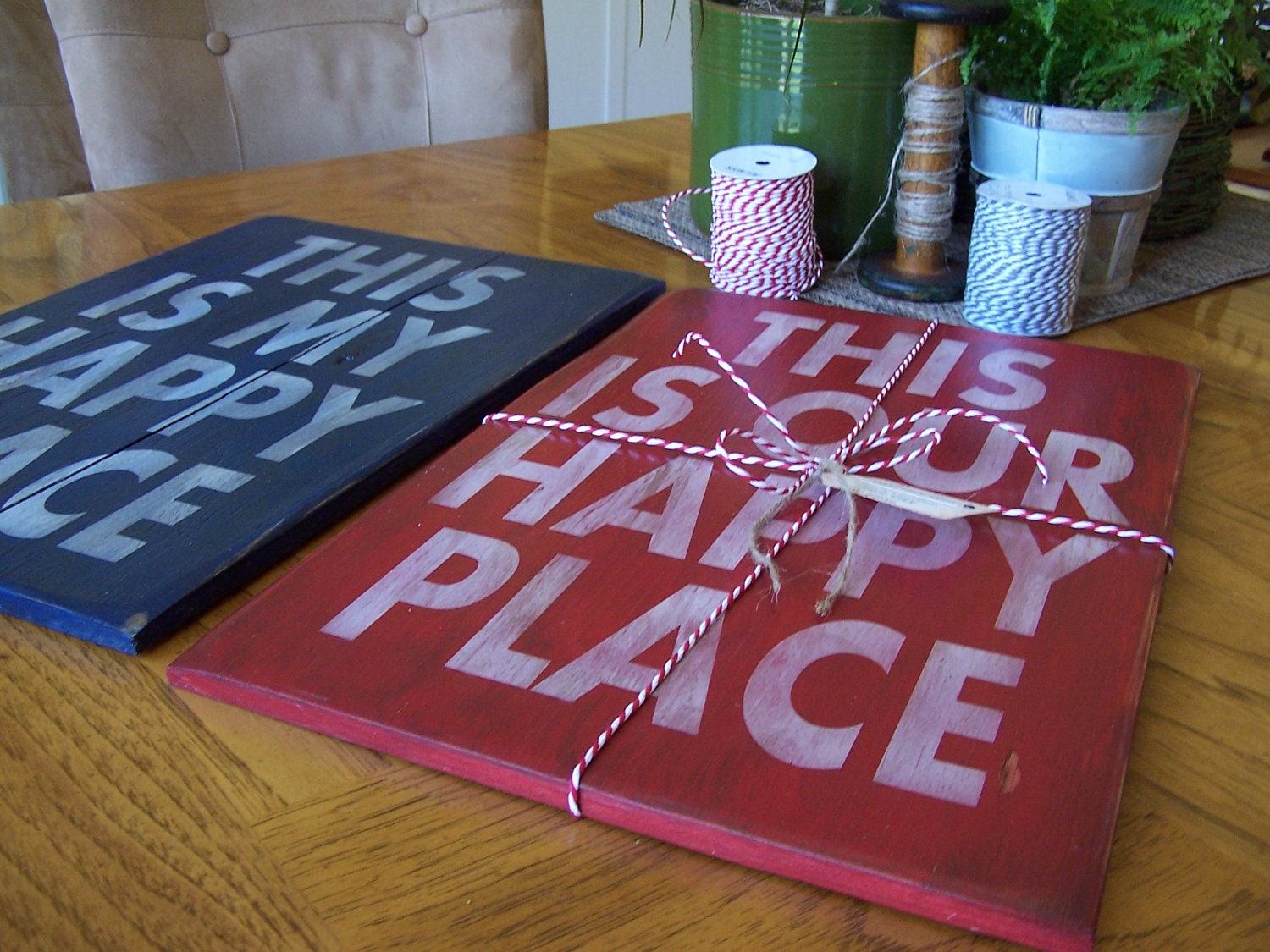 This Is My Happy Place - 12" x 18" Plywood Hand Painted Sign