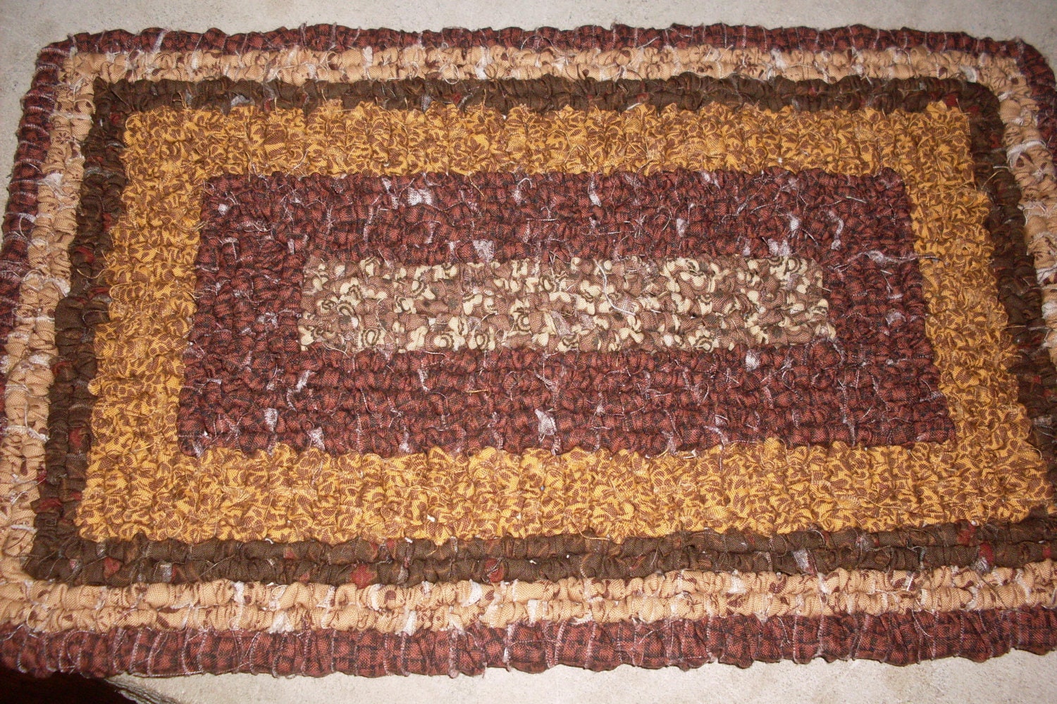 Primitive Farmhouse Pot Holder / Table Mat 9.5 x 14.5 Inch Rectangle Made To Order