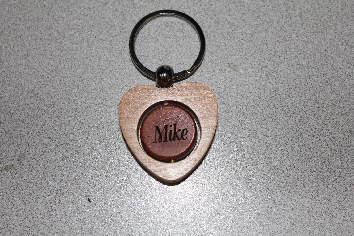 Laser engraved Twirl Keychain