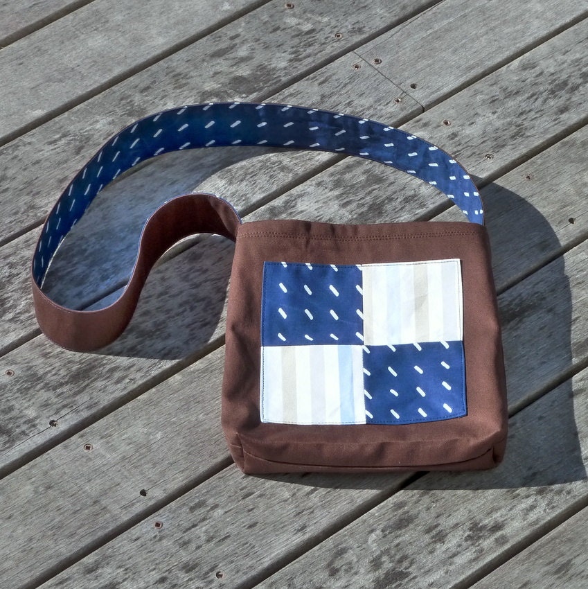 Kid Bag, Kid Satchel, Navy, White, Brown, Washable, Fits 2-7, Free US Shipping