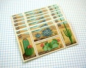 50 pieces - Vintage unused 1981 20 cent Desert Plants - Cactus stamps - great for the extra ounce surcharge on wedding invitations