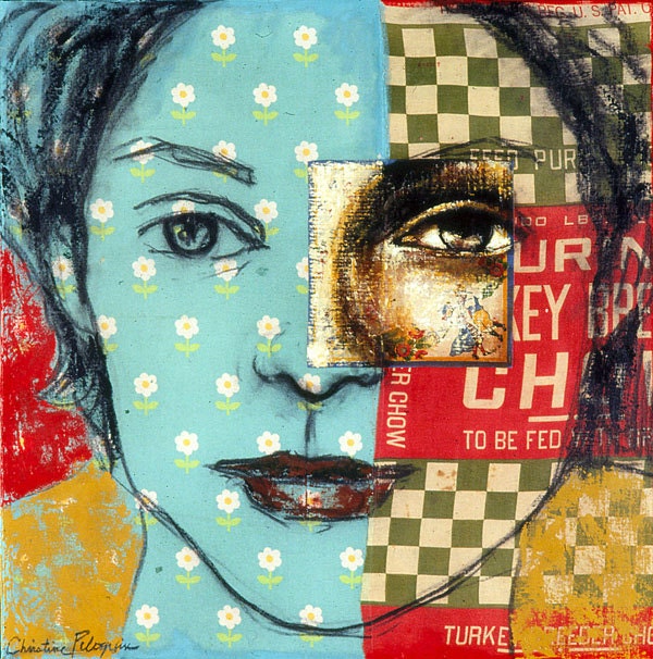The Stare- Print on archival canvas by Christine Peloquin