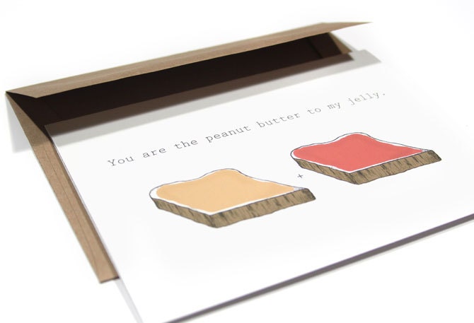 Love You Card - You Are The Peanut Butter To My Jelly