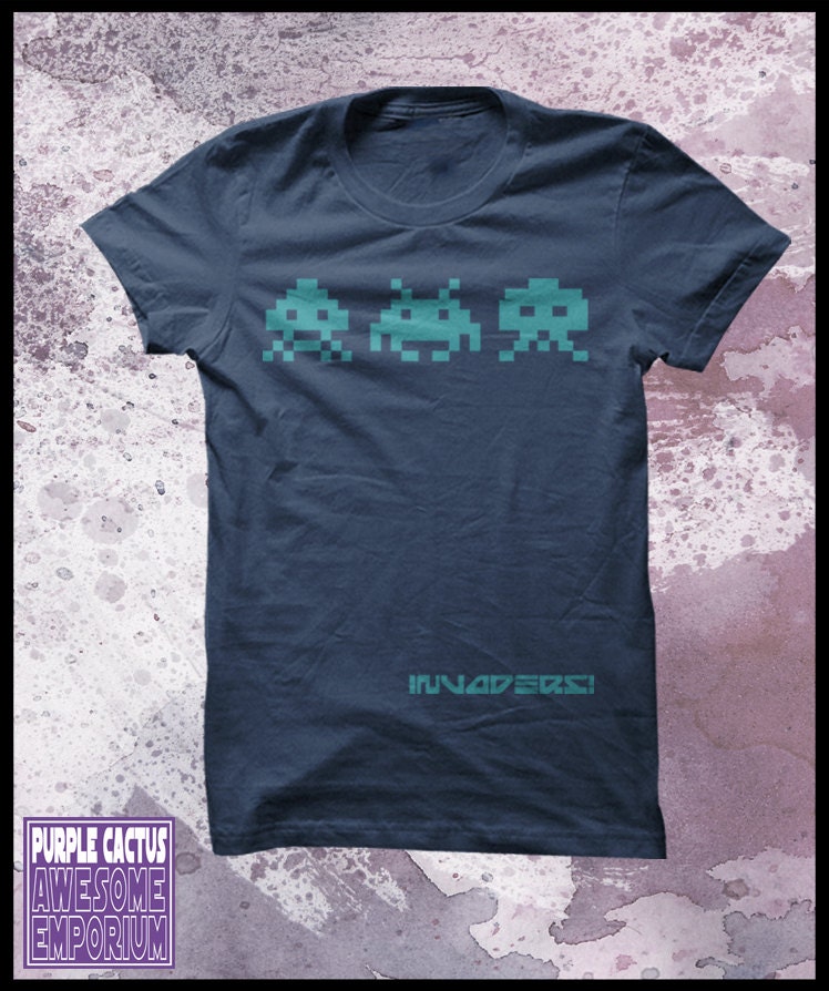 Space Invaders tshirt men's