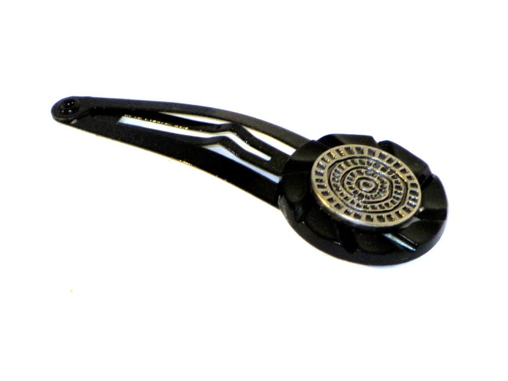 Hair Snap Clips Black Silver Gold Back To School Hair Jewelry