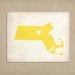 State Art Massachusetts Love Customizable Print