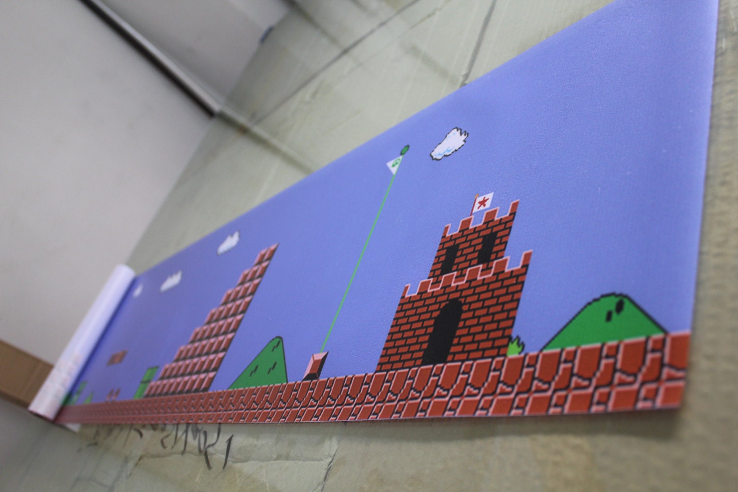 15 FEET LONG Entire LEVEL 1-1 of Mario 1 Poster Nintendo