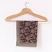 Valentino silk square scarf, jacquard burgundy and greige