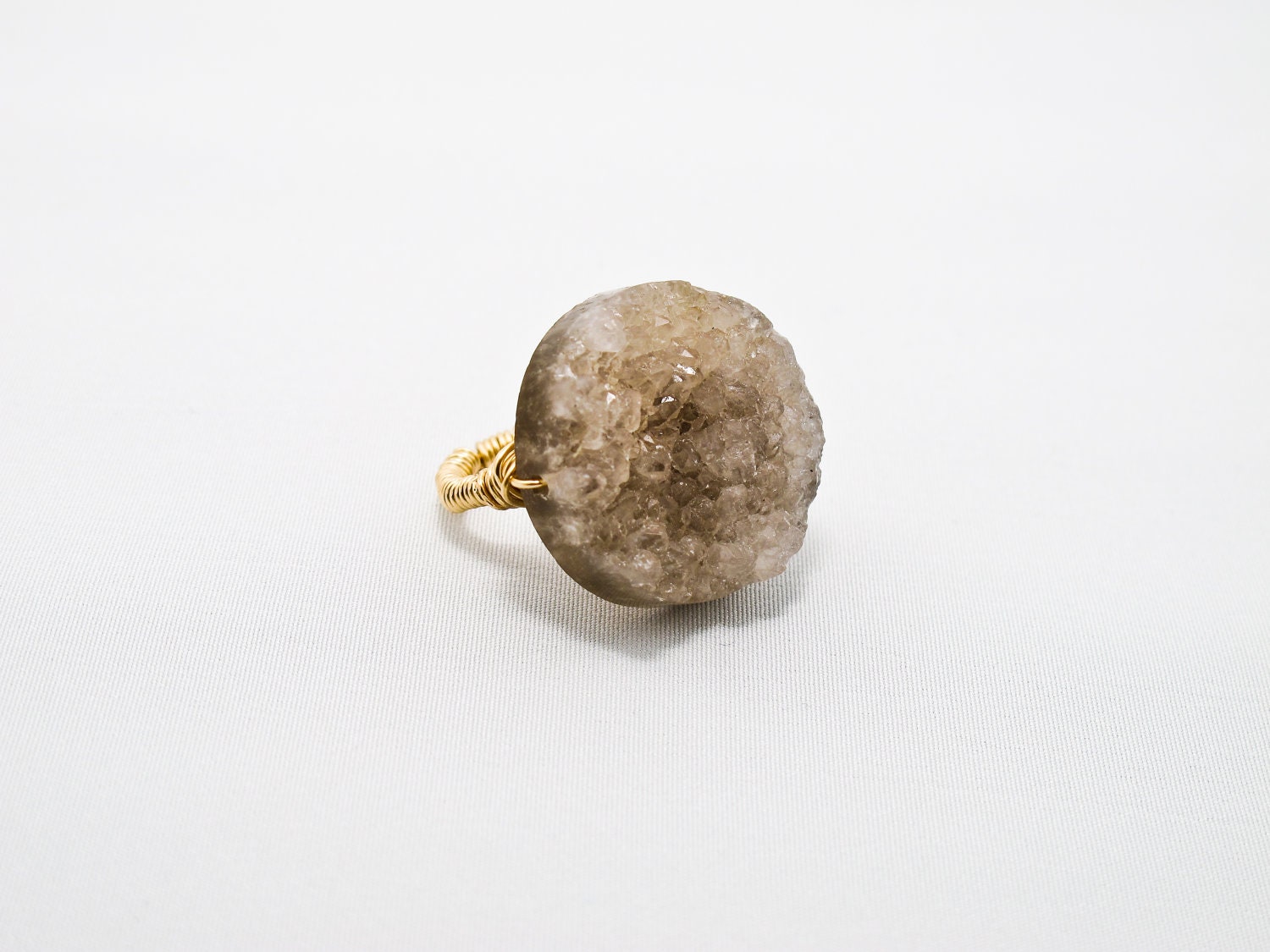 Drusy Quartz Cocktail Ring