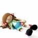 Crocheted Doll with Turquoise Skirt and Green Jacket Crocheted Toy
