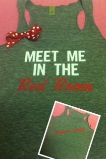 Fifty Shades of Grey Inspired Meet Me in the Red Room Racerback Tank