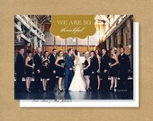 Customized Wedding Thank You Card - Thankful