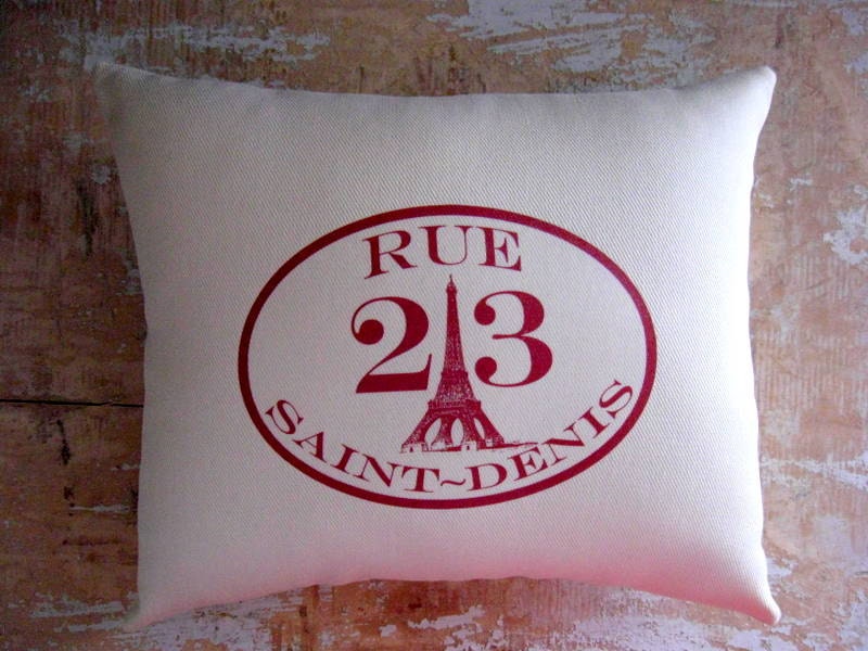 French Country Pillow, Paris, Eiffel Tower, French Country Home, Cottage Decor, Home Decor
