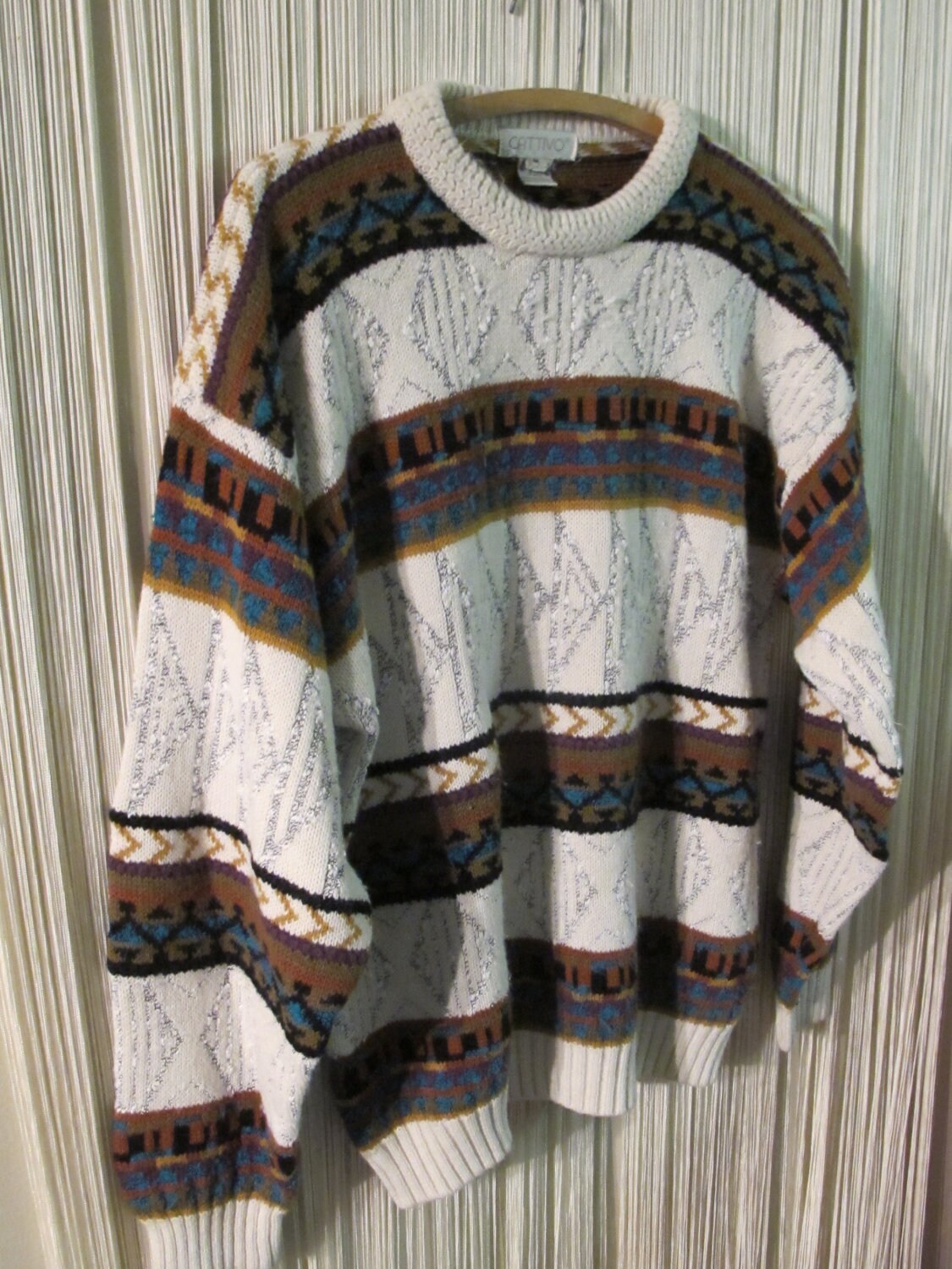 lrg striped sweater