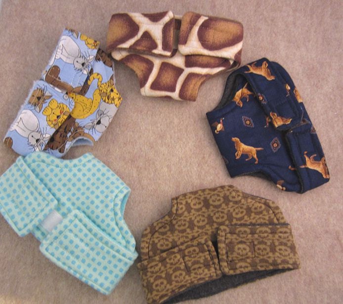 Doll Diaper Set - Gender Neutral Set of 5 - Size Large