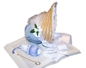 Austentation Jane Austen Regency 1812 Style American Girl Doll or Bear Bonnet and Accessory Set: Caroline