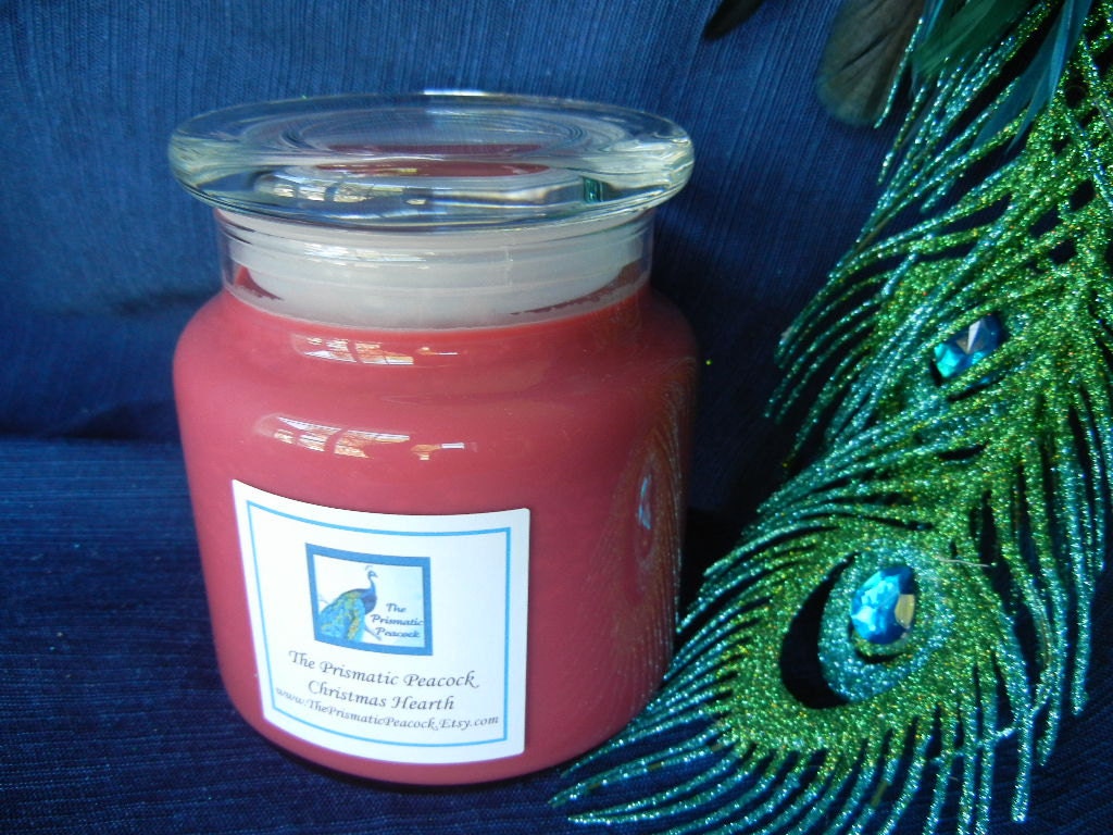 Christmas Hearth Scented Double Wicked Soy Candle in Apothecary Jar
