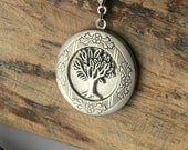 Celtic Locket Jewelry Tree of Life Locket