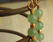Aventurine Earrings - Mint Green - Boho Jewelry - Bohemian Earrings - Spring Fashion - Unique Jewelry