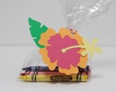 Orange and Pink Hibiscus Favor Tags Il_170x135