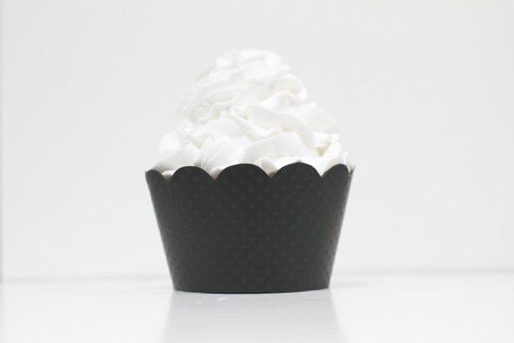 Black Cupcake Wrappers Il_570xn