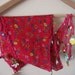 Red Cotton  Turkish Scarf  With Traditional Lace