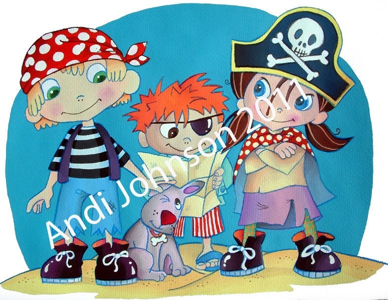 A4 Limited Edition Pirate Print