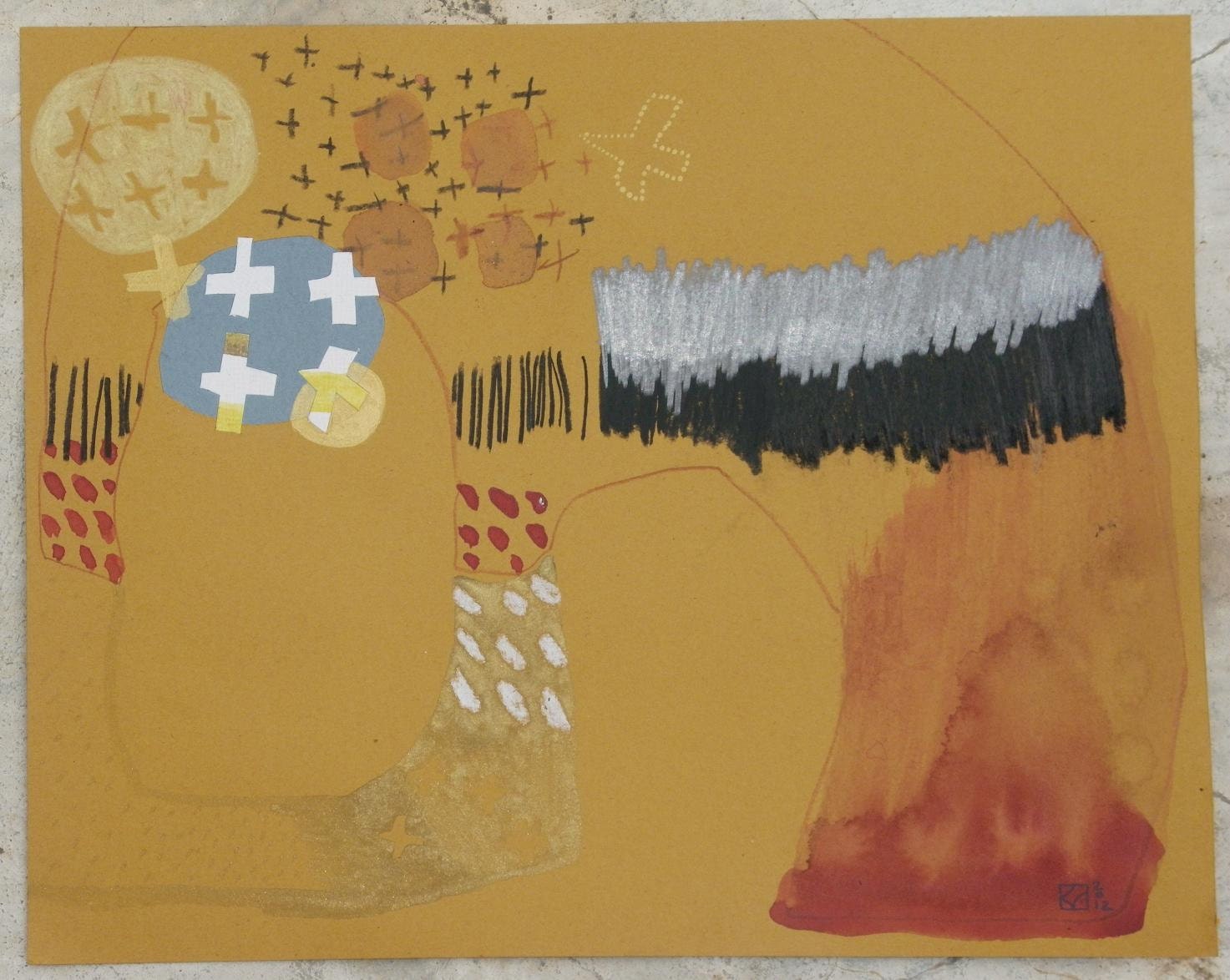 Bird's lunch (original painting on paper)