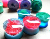 Custom made 10g, 8g, 6g, 4g, 2g galaxy plugs