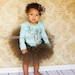 Chocolate Fall Tutu Set with Matching Satin Heaband Photography Prop Newborn-3T