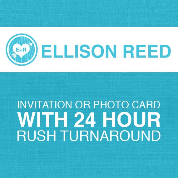 Printable Invitation or photo card design With 24 Hour Rush Turn Around Time Il_170x135