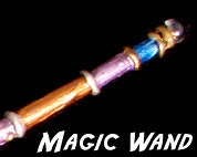 Blue Tip Conjurer   Cosplay Wizard Magic Wand OOAK