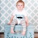 Swanky Shank Initial Hipster Onesie