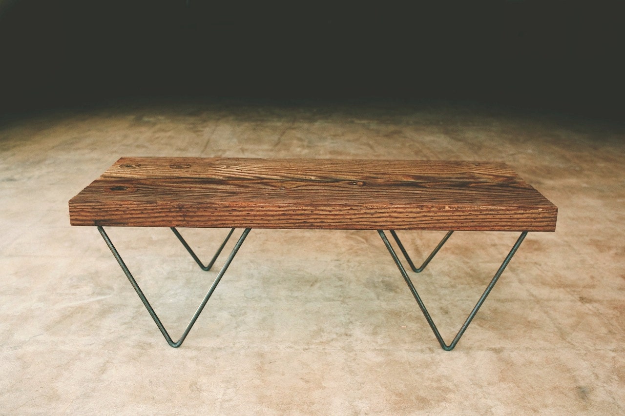 JB bench, coffee table, modern, reclaimed, rustic