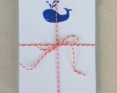 Whale Set of 6 Note Cards