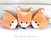 Sly Pete orange fox plush, pillow, stuffed animal or toy