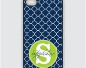 iPhone 4 Case - Lattice Pattern with Custom Monogram Name - iPhone Case, iPhone 4s Case, Cases for iPhone 4, iPhone 4 Cover