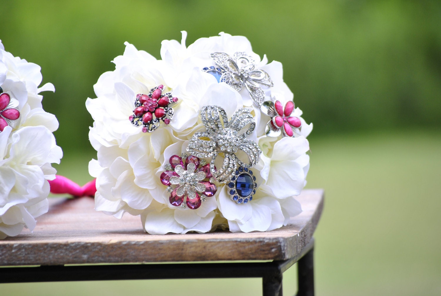 Bridesmaid Petal Brooch Bouquet