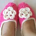 Adult Wool Crochet Slippers, Thick, Simply slippers, Women slippers house shoes.