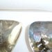 Puffed triangle Mexican sterling earrings with drape design